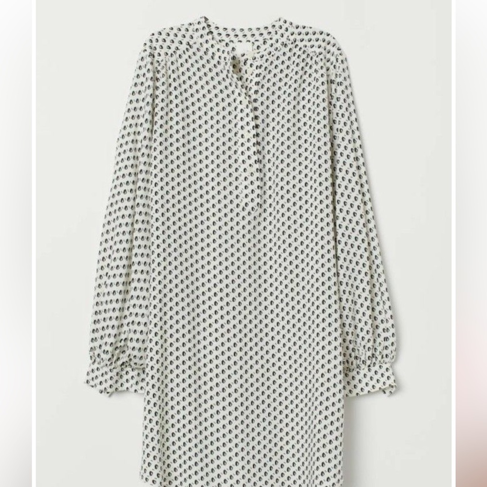 3/50$H&M White long blouse